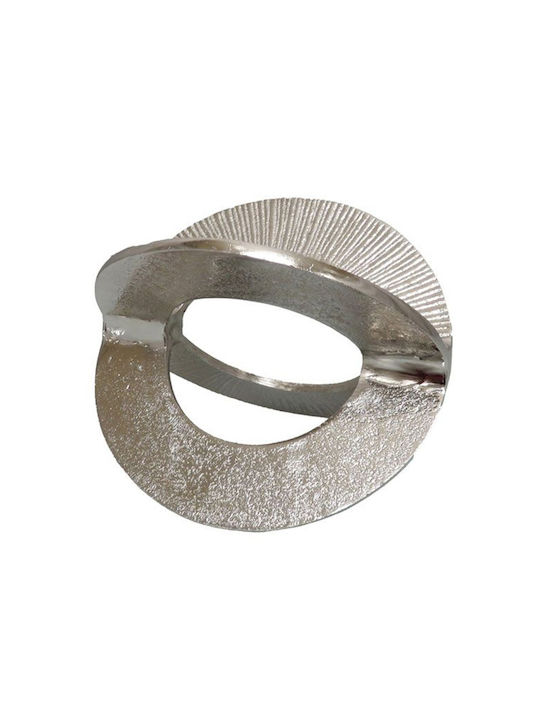 Inthebox Cobi Decorative Knot 17x12x12 Aluminum Silver 032512