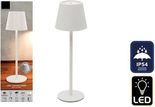 Atmosphera Πορτατίφ LED με Λευκό Καπέλο και Βάση