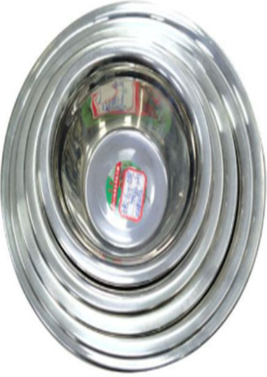 Σαλατιέρα Inox Ασημί