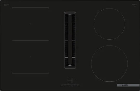 Bosch Serie 4 Επαγωγική Εστία με Πλαίσιο Αυτόνομη με Απορροφητήρα & Λειτουργία Κλειδώματος 80.2x52.2εκ.