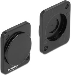 Delock Κάλυμμα 86791 D-type Υποδοχές Μεταλλικό Μαύρο