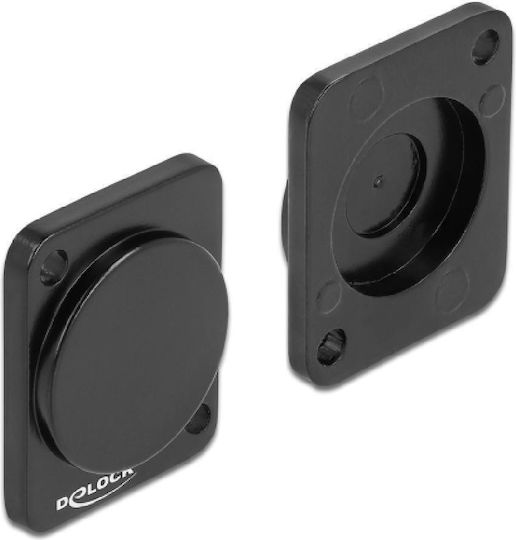 Delock Abdeckung 86791 D-Typ Buchsen Metall Schwarz