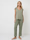 Aruelle Sommer Damen Pyjama-Set Green