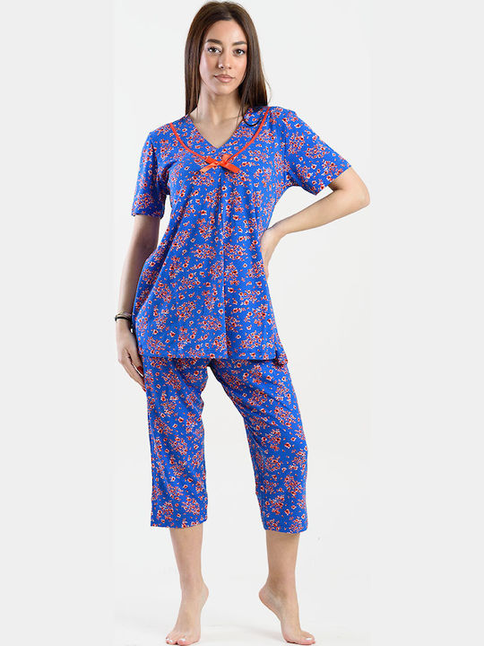 Koyote Summer Women's Pyjama Set Blue Roulette