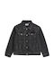 Kinder Denim Jacke Kurz Schwarz