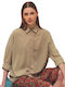 Women's Long Sleeve Shirt Beige