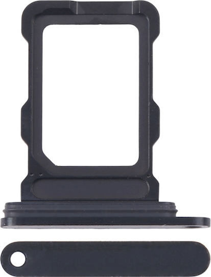 Υποδοχή Κάρτας Sim Tray Iphone 16 Pro Max Μαυρό