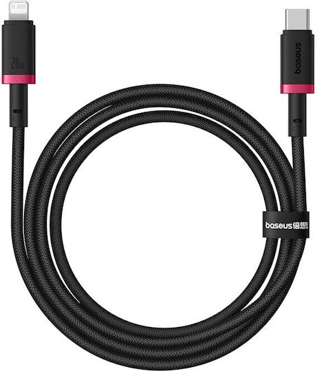 Baseus Dura Braided USB-C to Lightning Cable 20W Μαύρο 1m (P10377800U01-01)