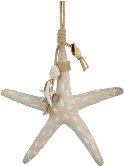 Starfish Decor MDF White-washed 30x30cm – Summer Decoration Kaemingk 833967 00051150