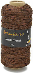 Νήμα Metallic Thread 100γρ Rayon Metallic No3 Καφέ