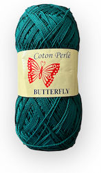 Coton Perle Butterfly Art 90 Petalouda Petrol