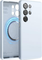 Elago Back Cover Plastic / Silicon Albastru des...