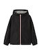 Kids' Casual Jacket Windproof with Lining & Hood Black