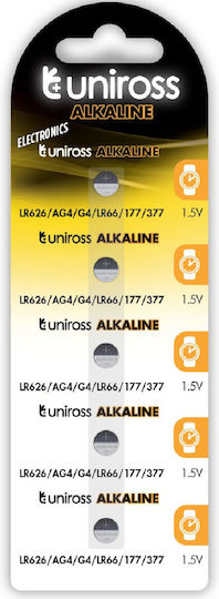 Uniross Alkaline-coin Lr626 Ag4 Lr66 Battery 10pack