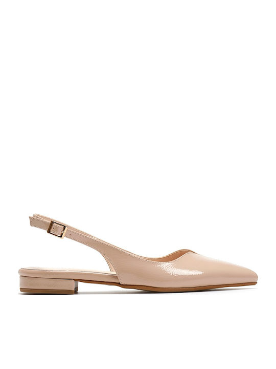 Slingback Ballerinas With strap Pink