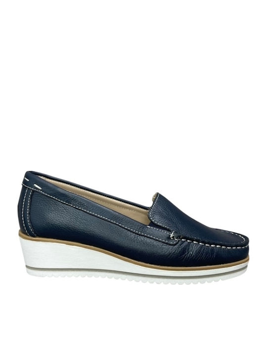 Smart Steps Leather Women's Moccasins in Blue C...