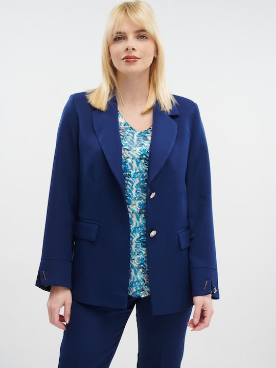Fibes Blazer pentru femei Cu talie Sacou Medium...