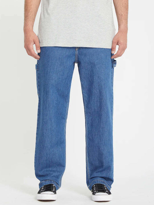 Kraftsman Ανδρικό Παντελόνι Τζιν με Loose Tapered Εφαρμογή Bold Blue