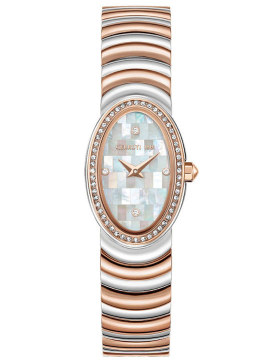 Cerruti Ceas de Damă cu Rose Gold Brățară Metalică
