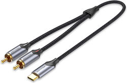 Vention Audio Converter Usb-c To 2rca Male Cable 2.0m Bguhh Vention Audio Converter Usb-c To 2rca Male Cable 2.0m Bguhh