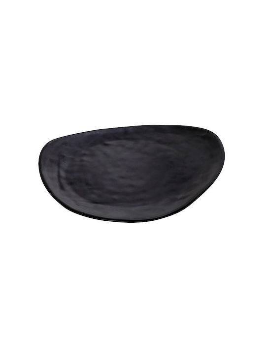 Tria Tria Shallow Triangle Serving Plate Made of Melamine Black 33x33cm