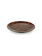 Tria Tria Shallow Serving Plate Made of Brown Melamine with Diameter 28cm
