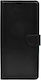 Cover Brieftasche Synthetisches Leder Schwarz (Realme C11)