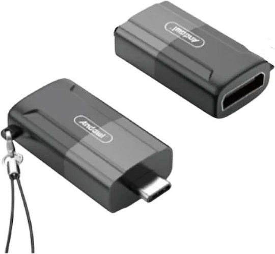 Andowl Qhd181 Μετατροπέας USB-C male σε HDMI female 1τμχ