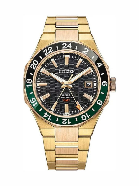 Citizen Series Men's Watch Automatic with Gold Metal Bracelet NB6033-51E