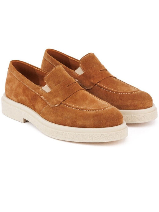 Raymont Δερμάτινα Ανδρικά Loafers σε Ταμπά Χρώμα