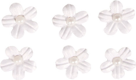 Rayher Flowers Stickers White Pearl 20 pcs 60585102