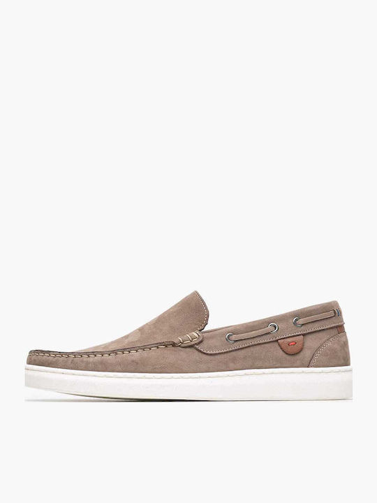 Damiani Δερμάτινα Ανδρικά Loafers σε Καφέ Χρώμα