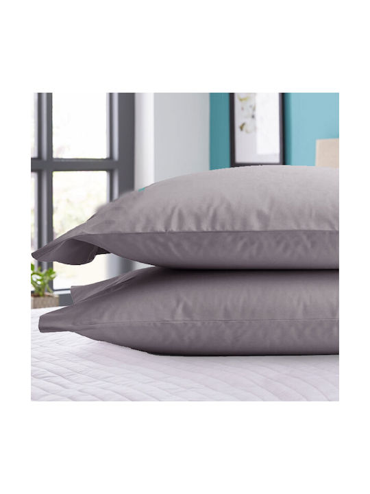 To megalo pazari Il-line Pillowcase Set Grey Pi...