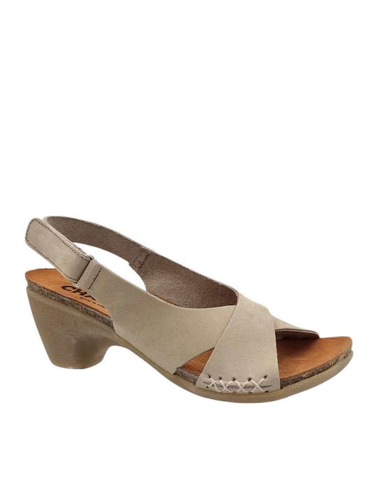 Chacal Leder Sandalen Beige