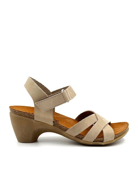 Chacal Leather Sandals Beige