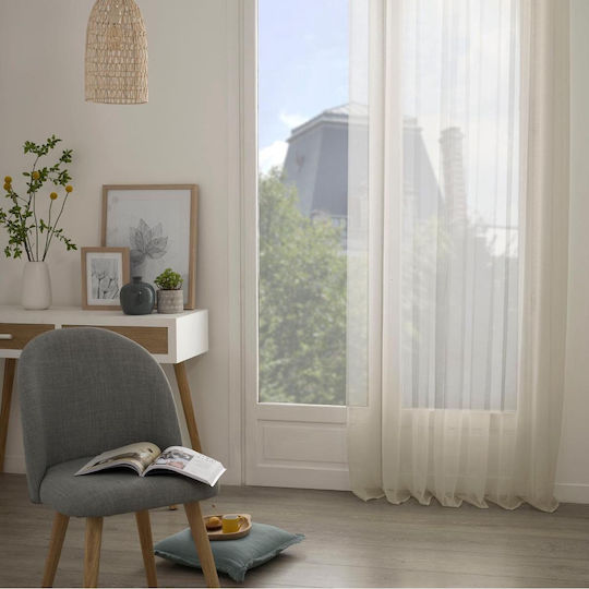 Saray Home Curtain With Pencil Pleat Beige 140x280cm