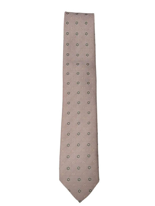 Monte Napoleone Men's Tie in Beige Color