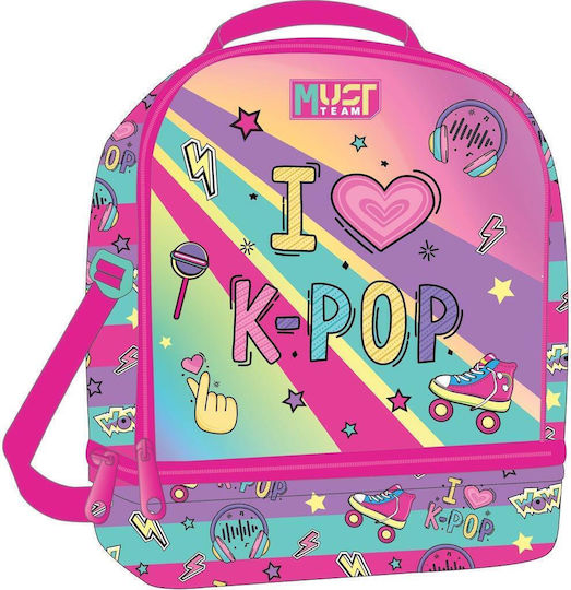 Τσαντακι Φαγητου Must Team 22χ16χ28 Ισοθερμικο I Love K-pop