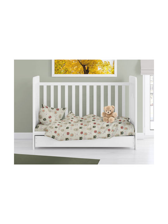 Dimcol Baby Duvet Cover Bebe Light Olive 120x160cm