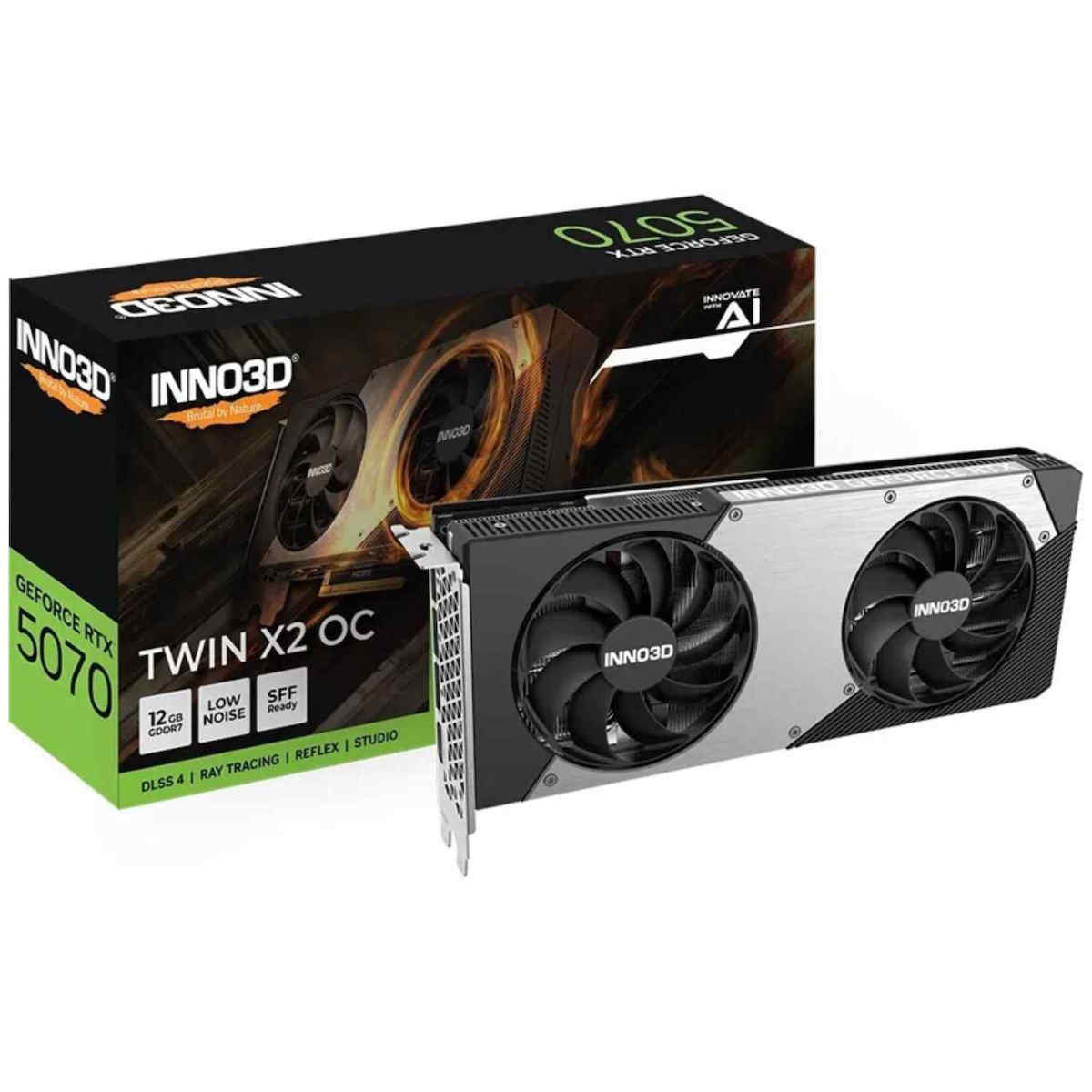 Inno 3D GeForce RTX 5070 12GB GDDR7 Twin X2 Κάρτα Γραφικών