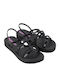 Diversa Flatform Γυναικεία Σανδάλια Flatforms Μαύρα