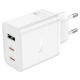 Hoco Încărcător Fără Cablu cu Port USB-A și 2 P...