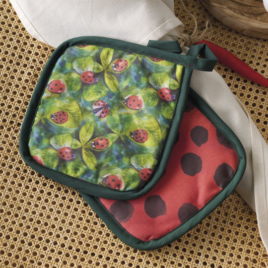Kentia Easter Pot Holder Fabric Green 2pcs