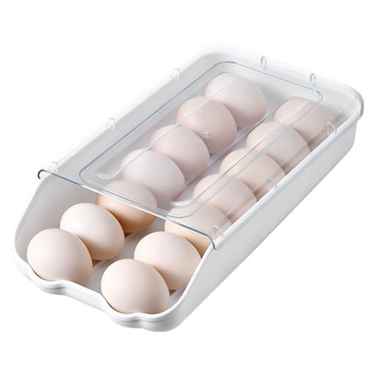 ACP Rolling Egg Case Fridge Organiser For 16 Eggs 32x17x7cm
