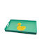 WD Lifestyle Rectangular Serving Tray with Handles in Green Color 40x24cm 1pcs