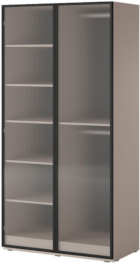 Doppeltür Kleiderschrank Flutes Beige 101x51x200cm