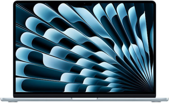 Apple MacBook Air 15.3" IPS Retina Display (M4-10-Core/16GB/512GB SSD/10-Core GPU) με Φορτιστή 35W (Dual Port) Sky Blue (International English Keyboard)