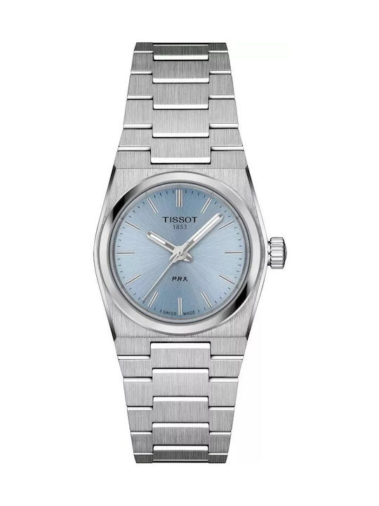 Tissot Γυναικείο Ρολόι 25mm Μπαταρίας με Ασημί Μεταλλικό Μπρασελέ