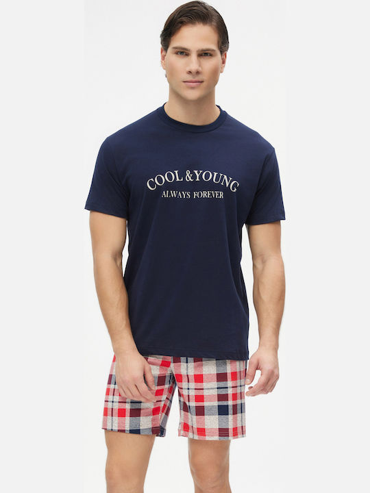 Minerva Calico Summer Check Marine