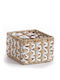 Nef-Nef Homeware Διακοσμητικό Καλάθι Χάρτινο Μπεζ 15x15x10εκ.